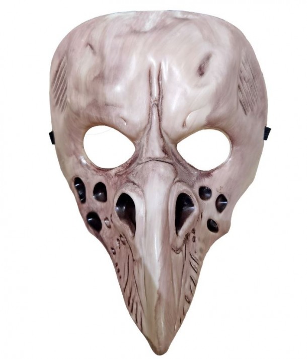 Μάσκα Πλαστική Καφέ Πουλί Carnavalista 3-2669