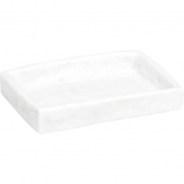 Σαπουνοθήκη Polyresin Λευκή 9x12,5x2εκ. MRShome DS-8880L07