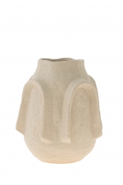 Βάζο Κεραμικό Μπεζ Matte 17,7x23,2εκ. Zen Collection 24.21.50175