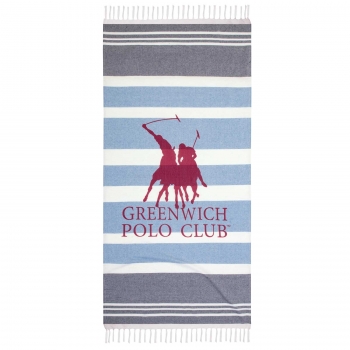 Πετσέτα Θαλάσσης-Παρεό Βαμβακερή 80x170εκ. Essential 3843 Greenwich Polo Club