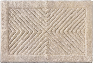 Ταπέτο Μπάνιου Βαμβακερό Mozaik Natural 55x85εκ. Guy Laroche