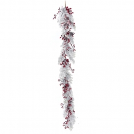 Χριστουγεννιάτικη Γιρλάντα Χιονισμένη Με Berries 180εκ. iliadis 81630
