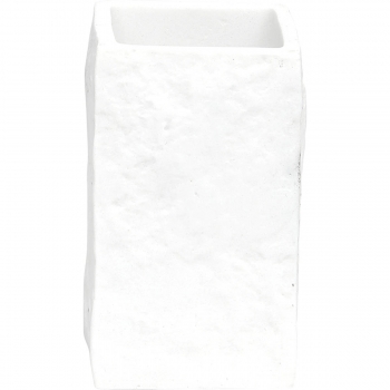 Ποτηροθήκη Polyresin Λευκή 7x7x10εκ. MRShome DS-8894L07