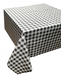 Τραπεζομάντηλο Polycotton 140x220εκ. Καρώ Design-1 Grey Komvos Home 7001755-2