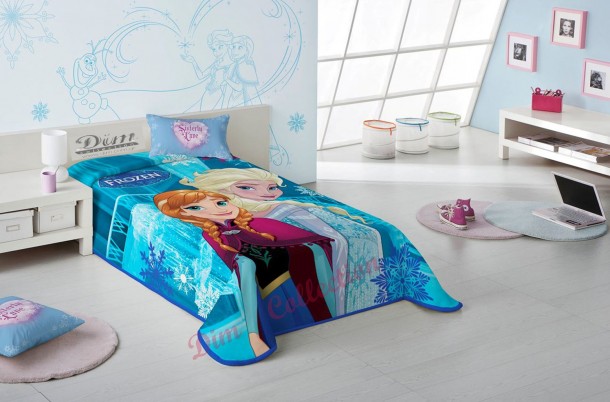 Κουβέρτα Μονή Παιδική Βελουτέ 160x220εκ. Frozen 500 Disney Dimcol