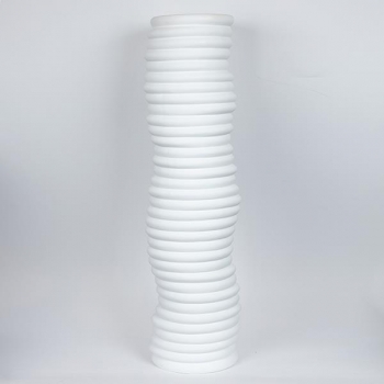 Βάζο Κεραμικό Λευκό 21,3x17x75,5εκ. ESTHETI 752-20398