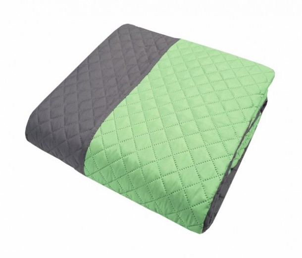Κουβερλί Microfiber Ultrasonic Υπέρδιπλο 220x240εκ. Γκρι-Πράσινο