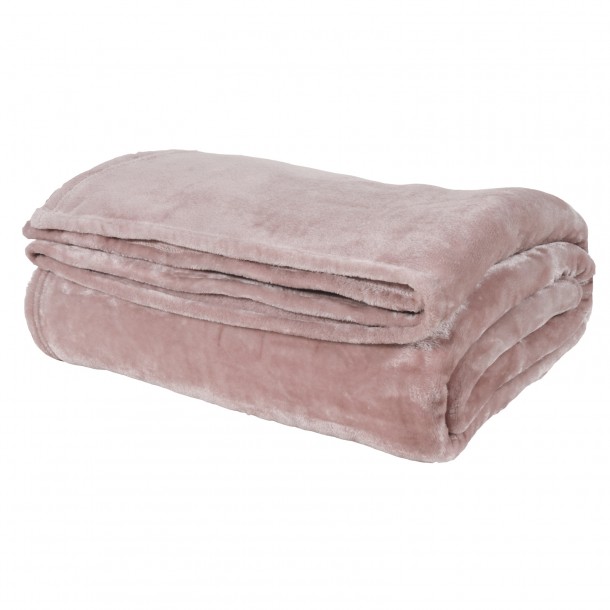 Κουβέρτα Λίκνου 80x110εκ. Μονόχρωμη Velour Relax 1346 Ροζ Das Baby