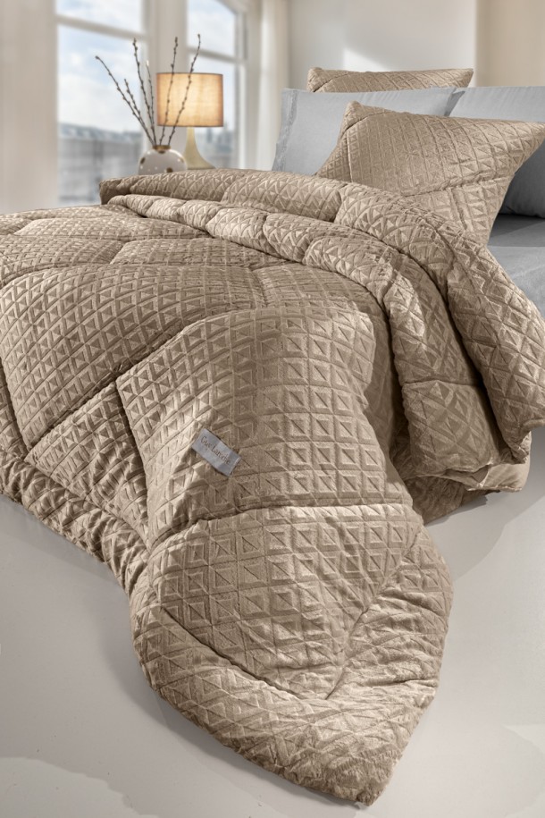 Κουβερτοπάπλωμα Ultrasoft 2 Όψεων Μονό 160x240εκ. Profile Camel Guy Laroche