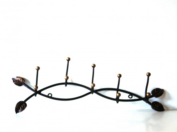 Κρεμάστρα Τοίχου Μαύρη