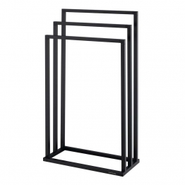 Κρεμάστρα-Πετσετοθήκη Μεταλλική 45x21x84εκ.Tube Black Sealskin 800198
