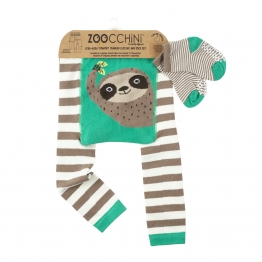 Σετ Παντελόνι & Κάλτσες Grip Easy Crawler Silas the Sloth - 6-12 Μηνών Zoocchini ZOO12510 (6-12M)