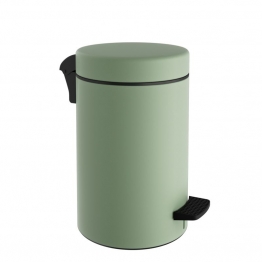 Καλάθι Απορριμμάτων 10lt-Φ20x37εκ. Soft Close Ανοξείδωτο Matte Mint Pam & Co 2037-903