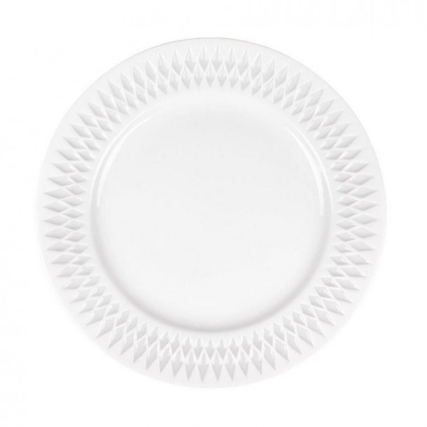 Πιατέλα Σερβιρίσματος Πορσελάνης White PW43 Diamante Oriana Ferelli 31εκ. PRPW430004