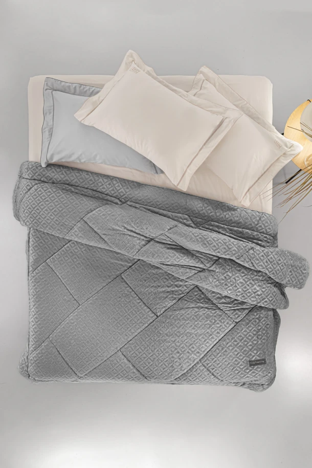 Κουβερτοπάπλωμα Ultrasoft 2 Όψεων Ημίδιπλο 180x240εκ. Profile Grey Guy Laroche