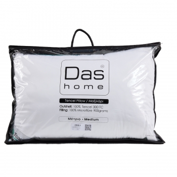 Μαξιλάρι Ύπνου 50x70εκ. Tencel Μέτριας Σκληρότητας Comfort 1429 Λευκό Das Home