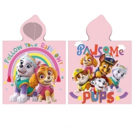 Πόντσο Microfiber 50x100εκ. Paw Patrol Ροζ 42-3235
