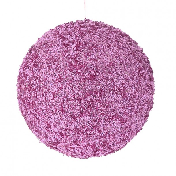 Μπάλα Polyfoam Ροζ Glitter 10εκ. iliadis 83509