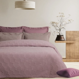 Κουβερλί Microfiber King 240x250εκ. Happy 0289 Lilac Das Home