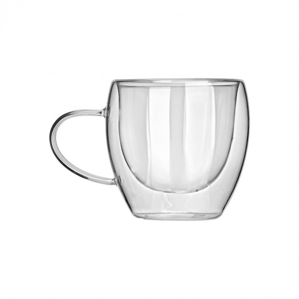 Κούπα Γυάλινη Με Διπλό Τοίχωμα 250ml-12,5x8x9εκ. Estia 07-35389