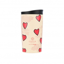 Θερμός Ποτήρι Ανοξείδωτος Travel Mug Tender Lace Save The Aegean 350ml-8x8x15εκ. Estia 01-31930