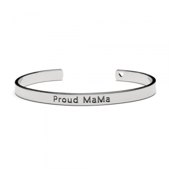 Βραχιόλι-Χειροπέδα Mama Silver Proud Mama PM-422