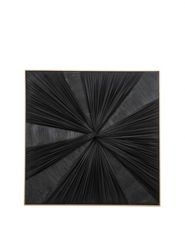 Πίνακας Σε Καμβά Με Κορνίζα & Ύφασμα Μαύρο 82x4,5x82εκ. Zen Collection 25.60.52234