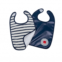Σετ 2τμχ Σαλιάρα-Ποδιά Blue Stripes Baby To Love BTL304096