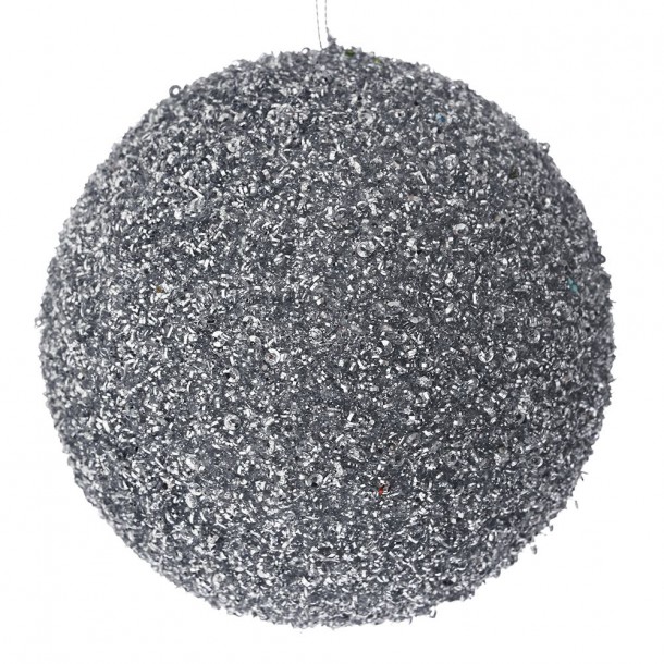 Μπάλα Polyfoam Ασημί Glitter 15εκ. iliadis 83530
