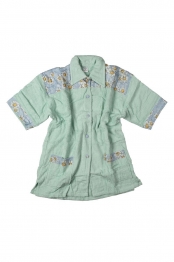 Μπουρνούζι Μίνι Γυναικείο Βαμβακερό XLarge Mint DimCol