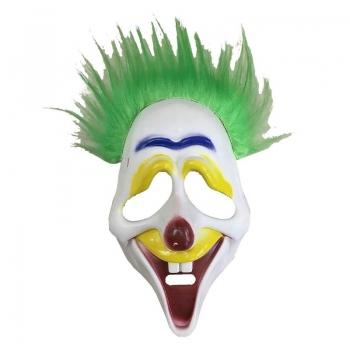Μάσκα Κλόουν Με Μαλλιά Πράσινα CARNAVAlista 3-2189