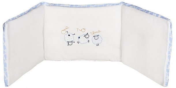 Πάντα Λίκνου Βαμβακερή 32x126εκ. Sheep Σιέλ 75292
