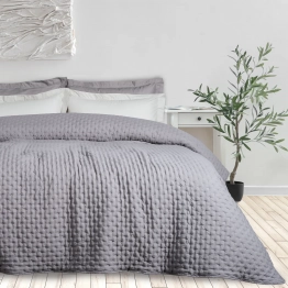 Κουβερλί Microfiber King 240x250εκ. Happy 9630 Grey Das Home
