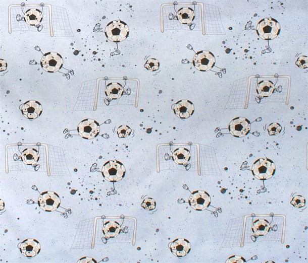 Σεντόνι Λίκνου Βαμβακερό Μεμονωμένο 80x110εκ. Football 521 Sky Blue Dimcol