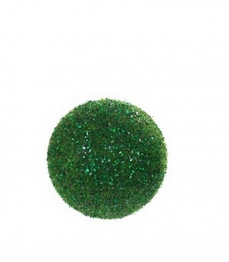Μπάλα Πράσινη Με Χάντρες & Glitter Δ10εκ. MSA 20-35-539