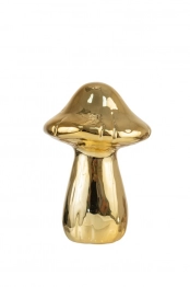 Διακοσμητικό Επιτραπέζιο Μανιτάρι Κεραμικό Χρυσό 13x9εκ. Zen Collection 24.7.50481