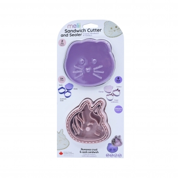 Σετ 2τμχ Κόπτης Sandwich Cutters Unicorn/Cat Melii MEL24070