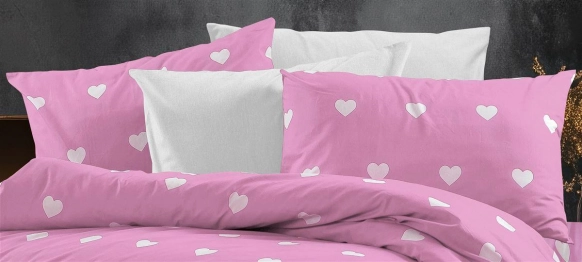 Μαξιλαροθήκη Φάκελος Polycotton 50x70εκ. Αίσθησις 608 Pink DimCol