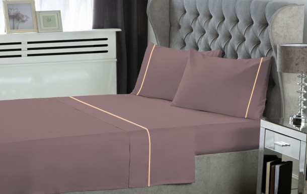 Σετ Σεντόνια Polycotton Υπέρδιπλα Με Λάστιχο 160x200+35εκ. Wood Rose Le Blanc 7005950-20F