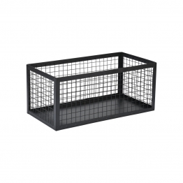 Καλάθι Οργάνωσης Μεταλλικό Μαύρο 23,5x15x11εκ. Cage Estia 02-27650
