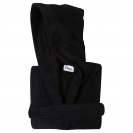 Μπουρνούζι Ενηλίκων Βαμβακερό Medium Casual 5910 Μαύρο Das Home