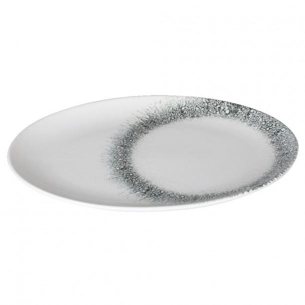 Πιατέλα Οβάλ Σερβιρίσματος Πορσελάνης 26x16εκ. Black Ice Kutahya Porselen KX89A724COR27KY