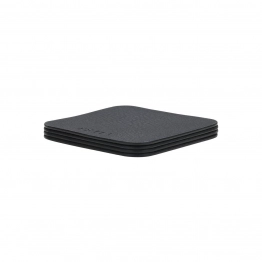 Σουβέρ Σετ 4τμχ PVC Μαύρο Allure 10x10x0,95εκ. Estia 07-32395