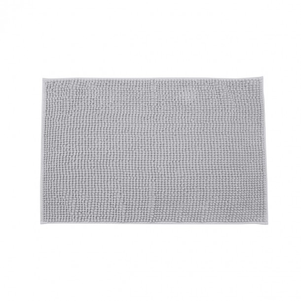 Ταπέτο Μπάνιου Polyester Beads Γκρι Ανοιχτό Estia 80x50x1εκ. 02-20705