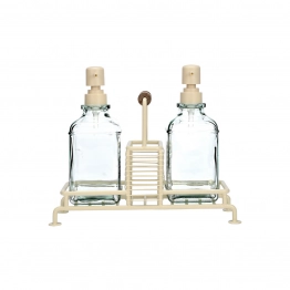 Δοχεία Υγρού Πιάτων Με Μεταλλική Βάση & Θέση Για Σφουγγάρι Ivory 13x6,5x16,8εκ. Estia 01-26226