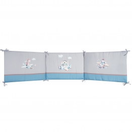 Πάντα Κούνιας Microfiber 45x195εκ. Essential 8851 Μπεζ-Μπλε-Γκρι Greenwich Polo Club