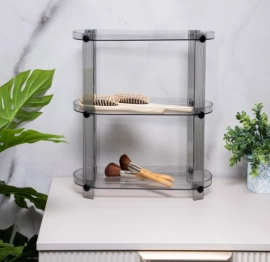 Οργανωτής 3 Επιπέδων Polyester Γκρι 32x15x40εκ. Aroba Homla 237828