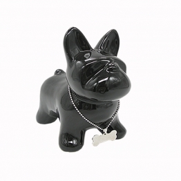 Διακοσμητικό Σκυλάκι Κεραμικό Μαύρο Art Et Lumiere 18x11x20εκ. 30504