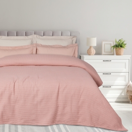 Κουβέρτα Polycotton Πικέ Υπέρδιπλη 220x240εκ. Blanket 0494 Nude Das Home