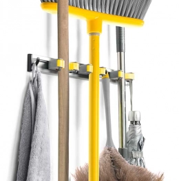 Κρεμάστρα Αλουμινίου-Πλαστική Σκούπας Αντιολισθητική 42x6,5x5εκ. Apex 11-50910